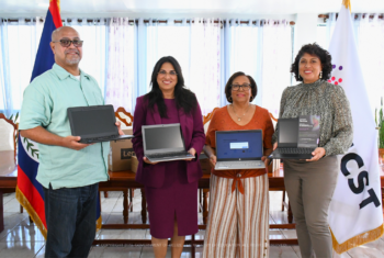 MoECST Receives Donation of Laptops and Chromebooks from Build Belize Inc.