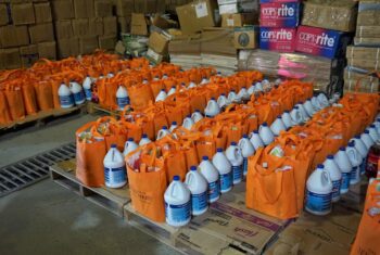 The MoECST Receives Donation of Sanitisation and Cleaning Supplies