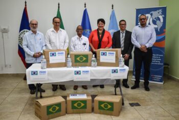 MoHW Receives Donation of Sanitizing Alcohol-gel from Government of Brazil