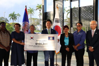 Belize Receives Donation of Hurricane Relief Funds and Vehicles from the Republic of Korea