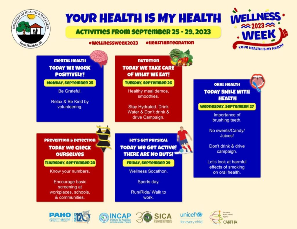 Ministry of Health & Wellness Commemorates Wellness Week 2023 ...